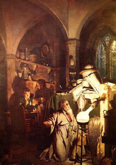 Joseph wright of derby The Alchemist in Search of the Philosopher Stone,